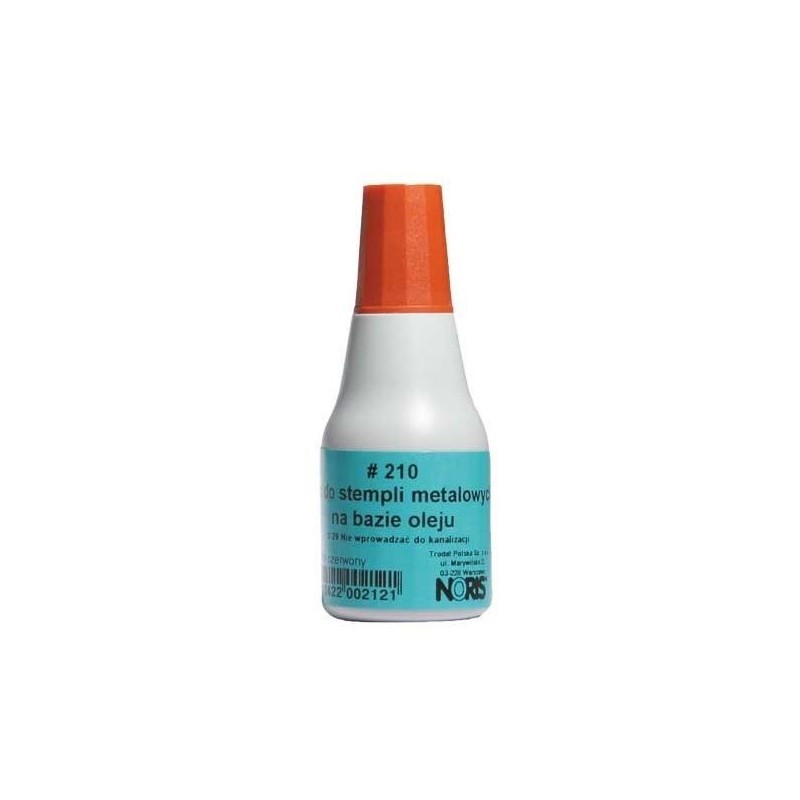 Tusz do stempli metal.NORIS  210 czarny 25ml.