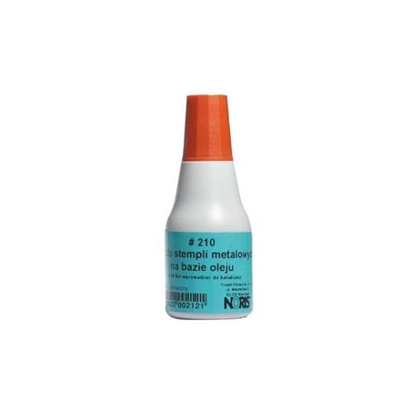 Tusz do stempli metal.NORIS  210 czarny 25ml.