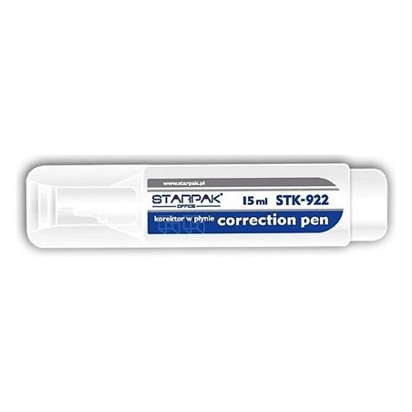 Korektor w piórze metalowy 15ml Starpak