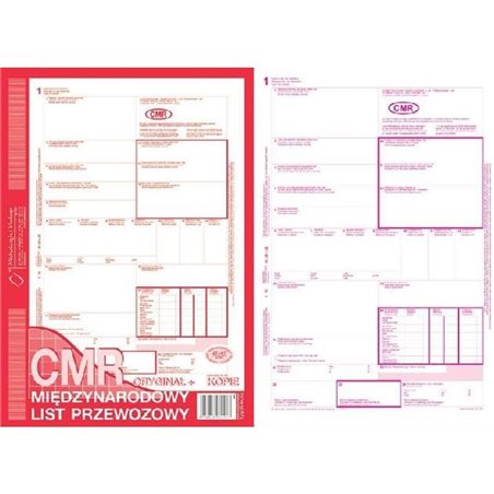Druk CMR A4 1+ 4 kopie (typ 800-2)