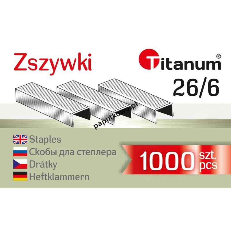 Zszywki Titanum 26/6