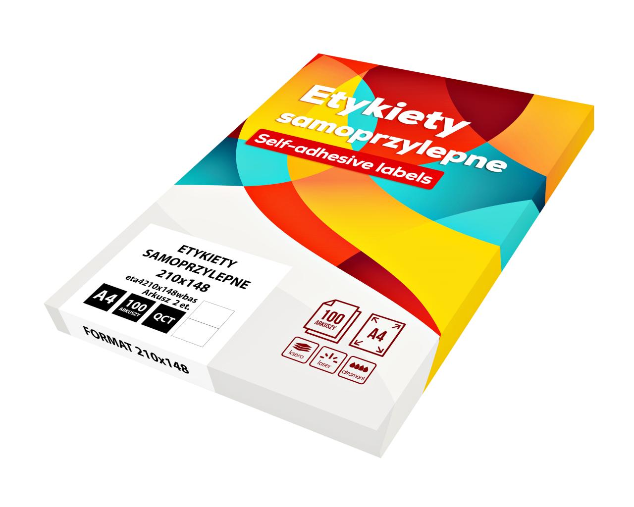 Etykieta samoprzylepna a4 210mm x 297mm biała