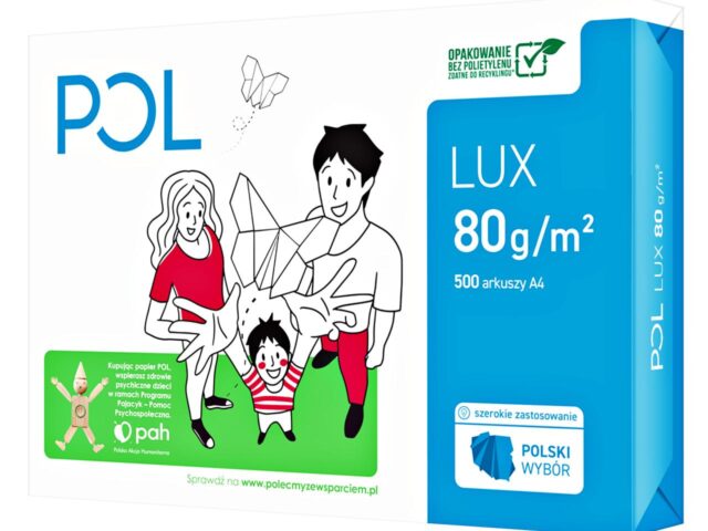 Papier ksero 80g pollux A4 jedna ryza