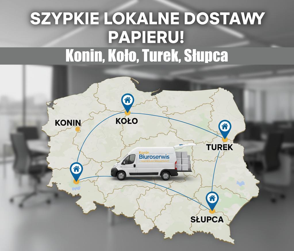 Papier: Konin, Koło, Turek, Słupca