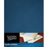 Teczka ozdobna metalizowana granatowa