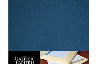 Teczka ozdobna metalizowana granatowa