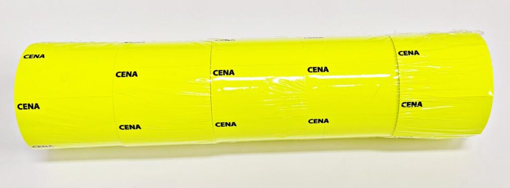 Etykieta cenowa żółta