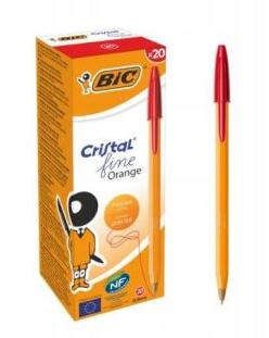 Długopis bic orange czerwony
