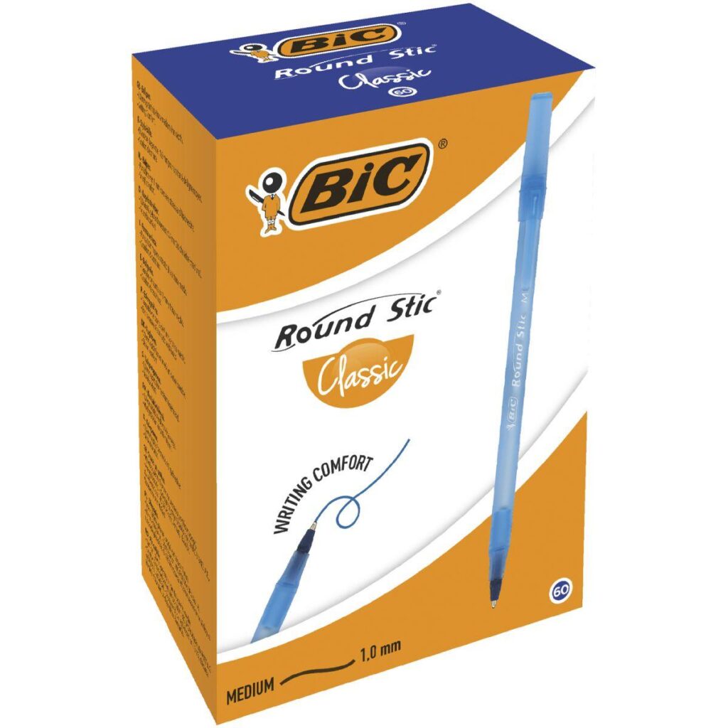 Długopis bic round stick 60 sztuk