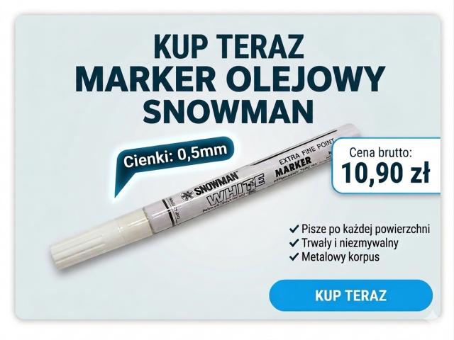 Kup teraz marker olejowy snowman cienki biały