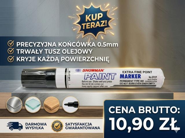 Kup teraz marker olejowy cienki czarny snowman