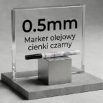 Marker olejowy Snowman czarny cienki 0,5mm