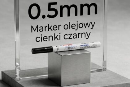 Marker olejowy Snowman czarny cienki 0,5mm