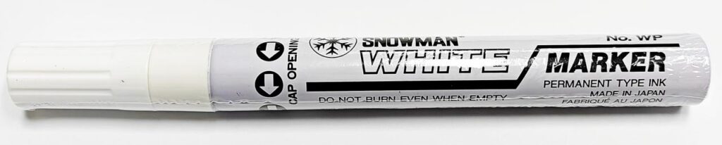 Marker olejowy snowman gruby biały