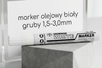 Marker olejowy snowman gruby biały 1,5-3,0mm