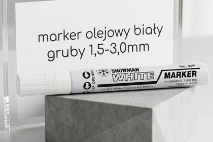 Marker olejowy snowman gruby biały 1,5-3,0mm
