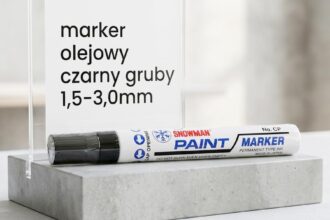 Marker olejowy snowman czarny gruby 1,5-3,0mm