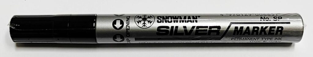 Marker olejowy snowman gruby srebrny 