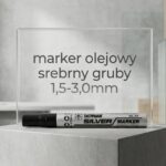 Marker olejowy snowman gruby srebrny 1,5-3,0mm