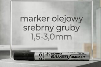 Marker olejowy snowman gruby srebrny 1,5-3,0mm