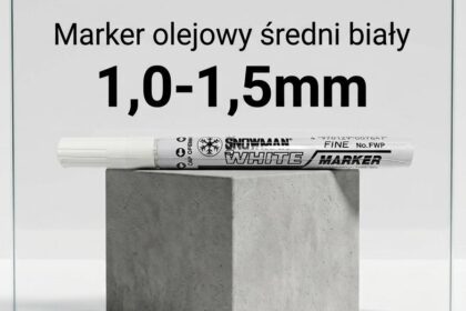 Marker olejowy snowman średni biały 1,0-1,5mm