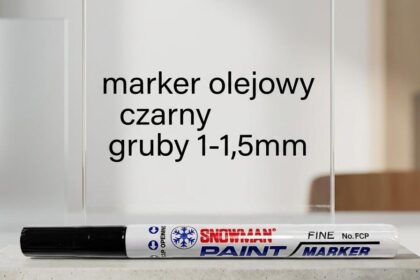 Marker olejowy snowman średni czarny 1-1,5mm