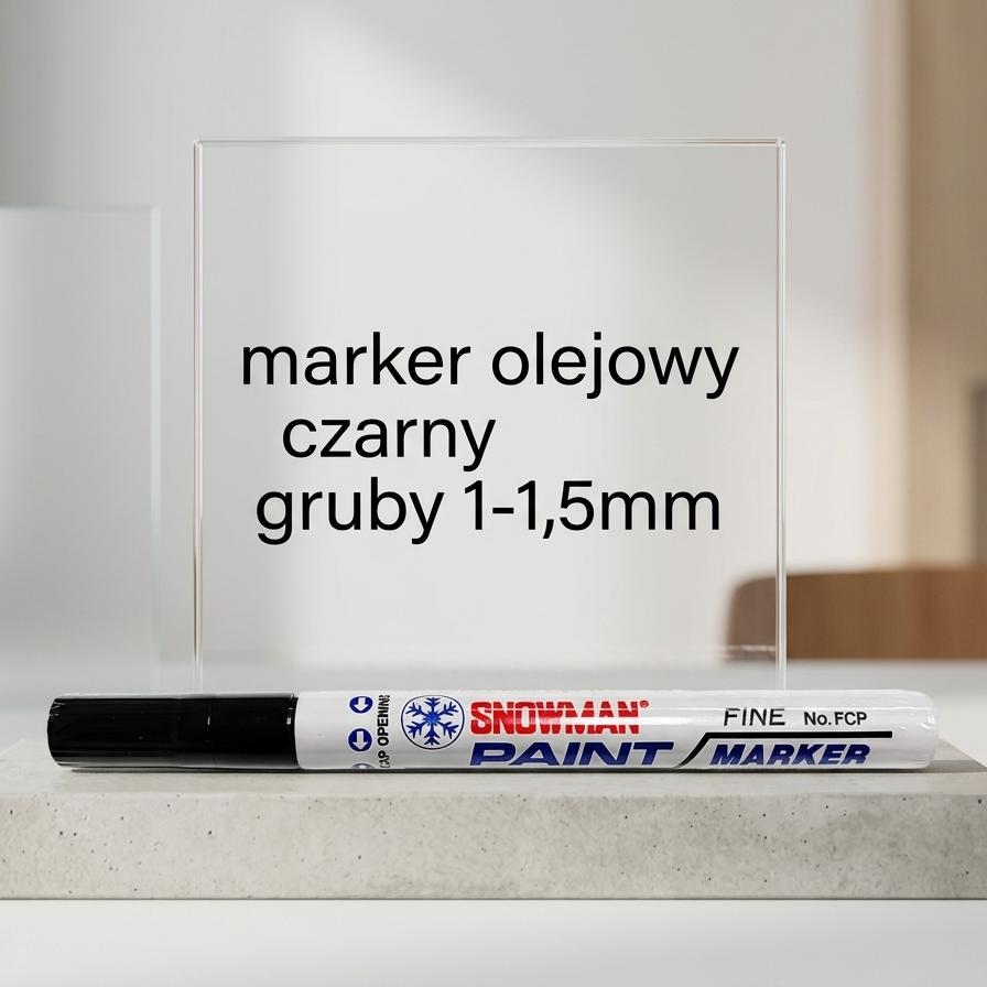 Marker olejowy snowman średni czarny 1-1,5mm