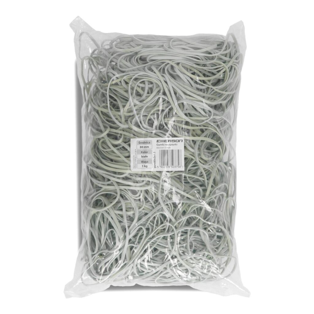 Gumki recepturki 80x3x15 białe