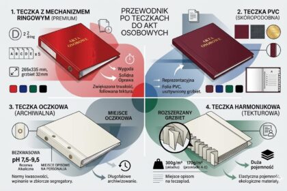 Porównanie teczek do akt osobowych